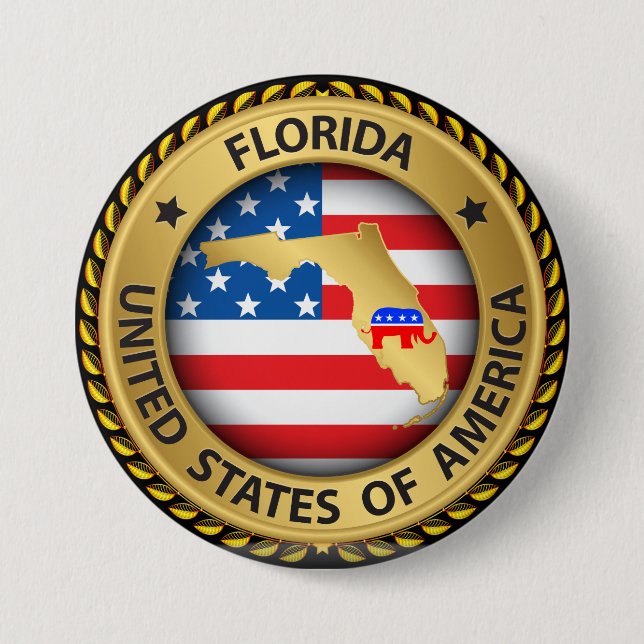 Wahlknopf der Republikaner in Florida - srf Button (Vorderseite)