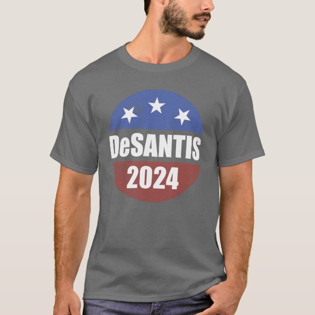 Wahlknopf Desantis 2024 - America Florida T-Shirt (Vorderseite)