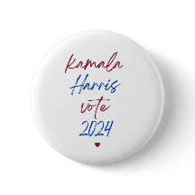 Wahlknopf für Kamala Harris-Wähler für 2024