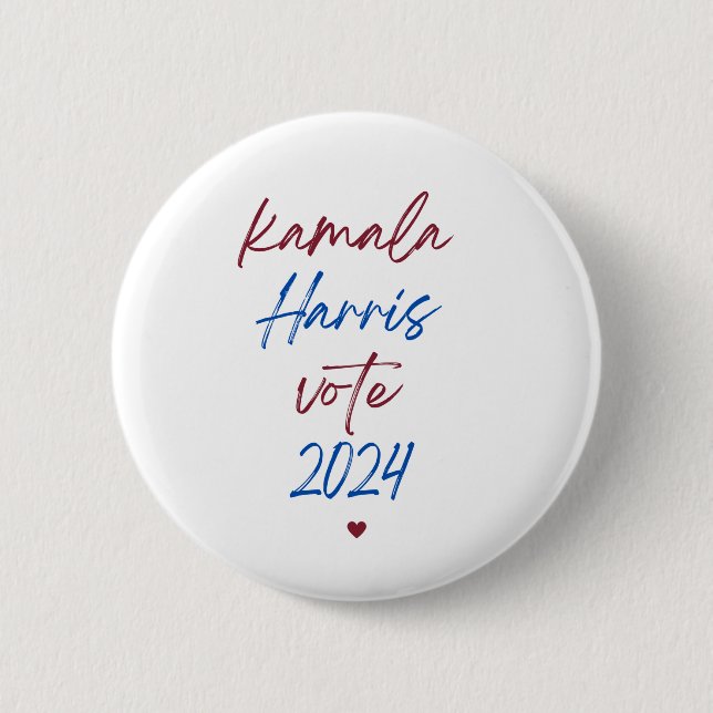 Wahlknopf für Kamala Harris-Wähler für 2024 Button (Vorderseite)