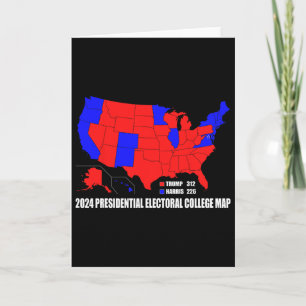 Wahlkollegium der USA Karte Trump Harri