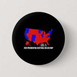 Wahlkollegium der USA Karte Trump Harri Button