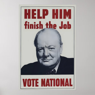 Wahlplakat der britischen konservativen Partei 194 Poster