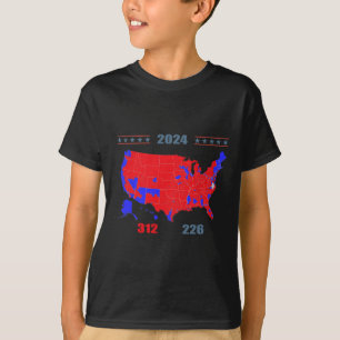Wahlplan 2024 Trump 312 Rote Wahlen 2024 Res T-Shirt