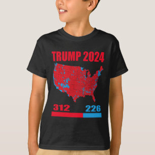 Wahlplan 2024 Trump 312 Rote Wahlen 2024 Res T-Shirt
