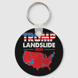 Wahlplan 2024 Trump Landslide Rote Wahl Ma Schlüsselanhänger