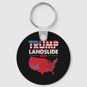 Wahlplan 2024 Trump Landslide Rote Wahl Ma Schlüsselanhänger