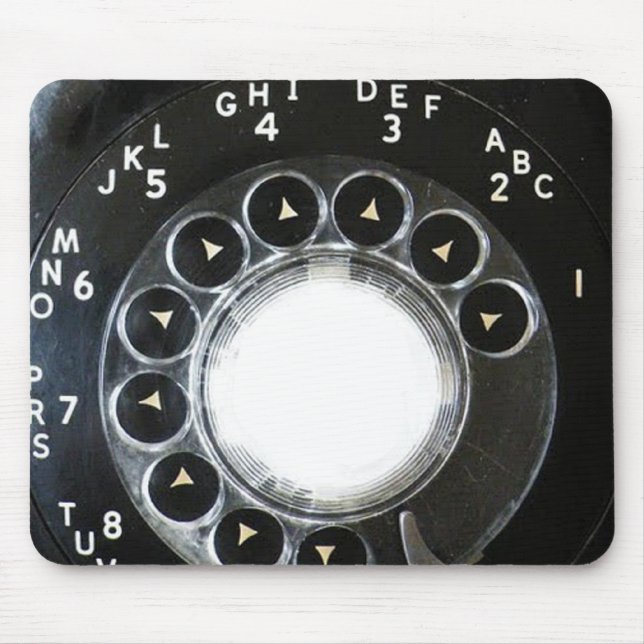 Wählscheibentelefon Mousepad (Vorne)