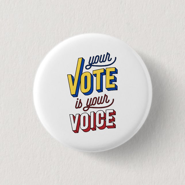 Wahlstimme Button (Vorderseite)