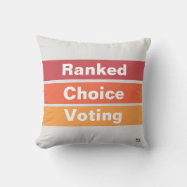 Wahlstreifen mit Ranked Choice im Freien Kopfkisse Kissen