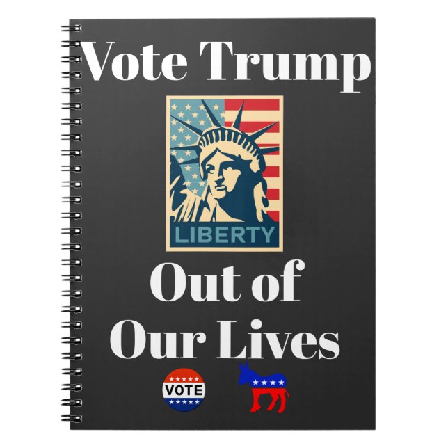 Wählt Trump aus unserem Lives-Notebook Notizblock (Vorderseite)