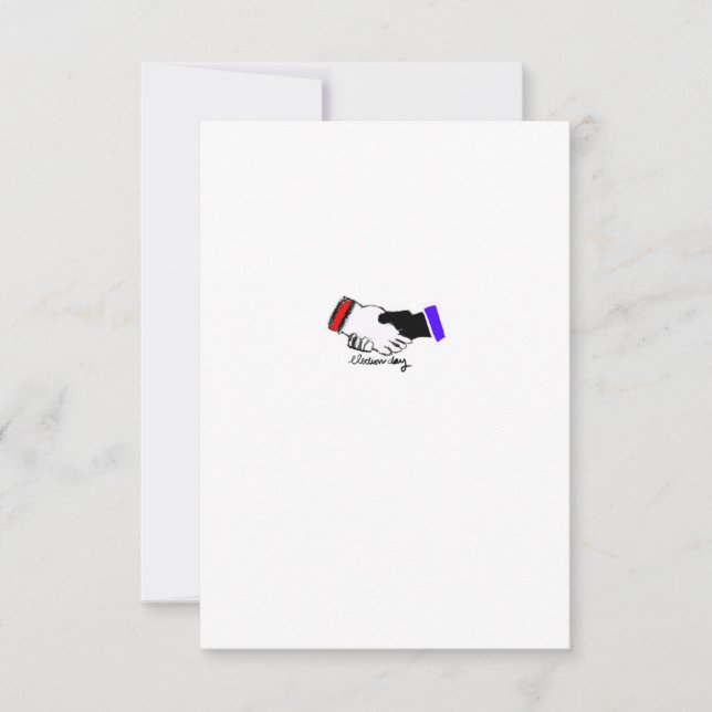 Wahltag Dankeskarte (Vorderseite)