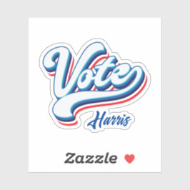 Wahltypografie Aufkleber
