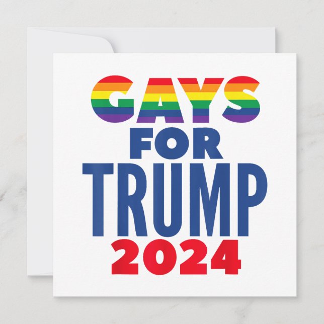 Wahlversprechen für Trump 2024 Einladung (Vorderseite)