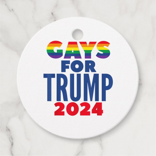 Wahlversprechen für Trump 2024 Geschenkanhänger (Vorderseite)