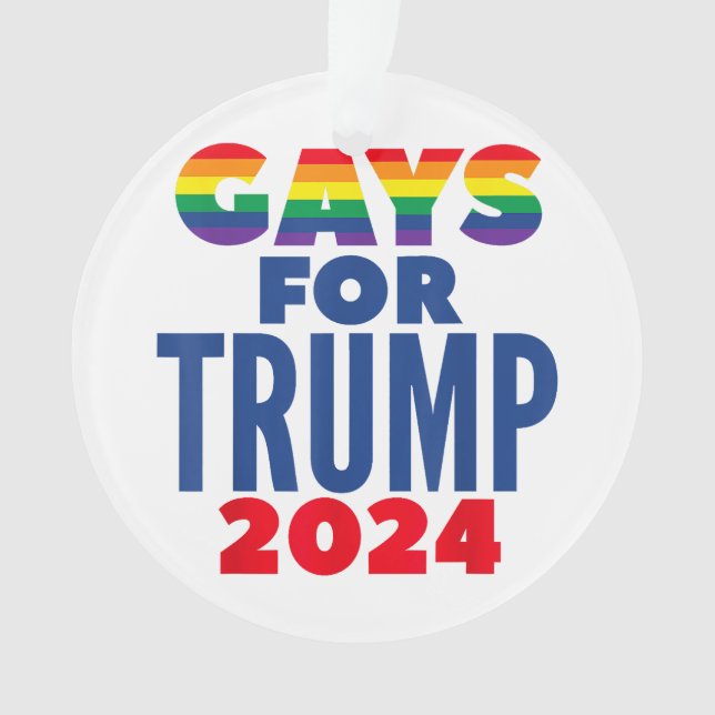 Wahlversprechen für Trump 2024 Ornament (Vorderseite)