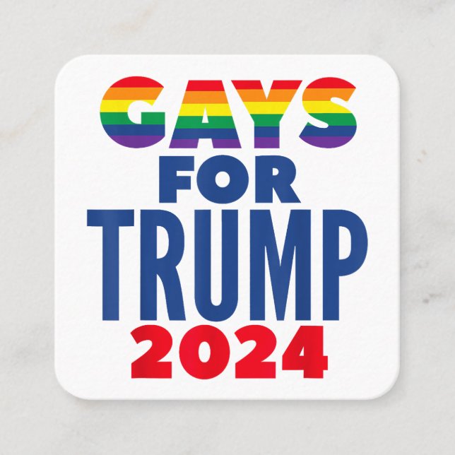 Wahlversprechen für Trump 2024 Quadratische Visitenkarte (Vorderseite)