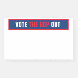 Wahlvorlage für das GOP Out 2020 Post-it Klebezettel