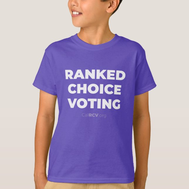Wählwahl | CalRCV.org T - SHIRT (Vorderseite)