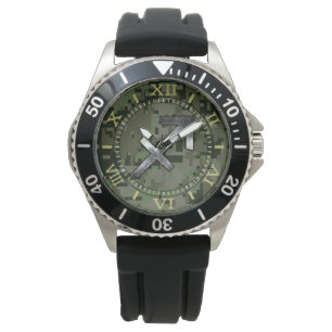 Wählwahl für Sagittarius Zodiac Symbol Green Dig Armbanduhr