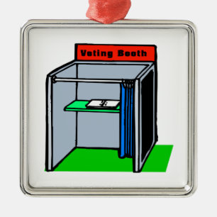 Wahlzelle Ornament Aus Metall