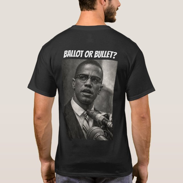 Wahlzettel oder Kugel? T-Shirt (Rückseite)