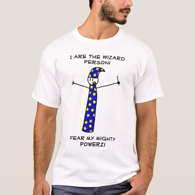 Wahnhafter Zauberer-T - Shirt (Vorderseite)