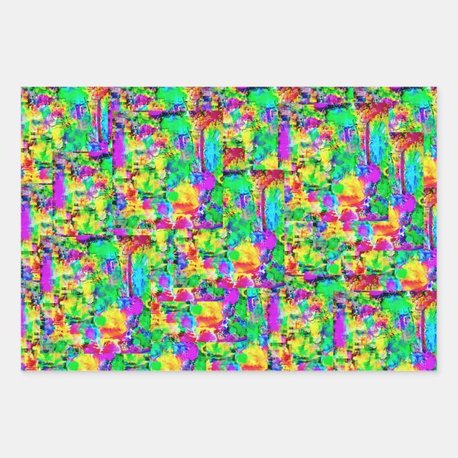 Wahnsinn Geschenkpapier Set (Vorderseite)