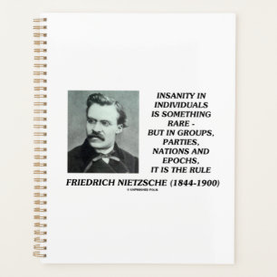 Wahnsinn im Individuum Etwas Seltenes Nietzsche Planer