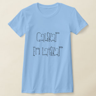 Wahnsinn ist Faulheit, in norwegischem Blau T-Shirt