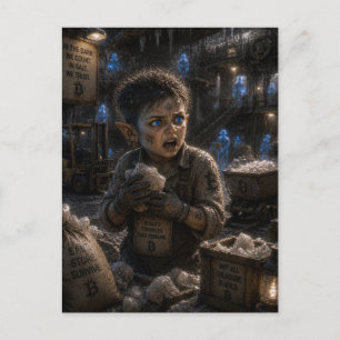 Wahnsinn / Lagerarbeiter / Salzbergmann Postkarte