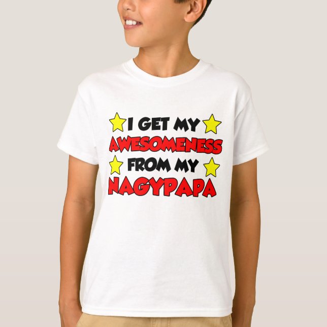 Wahnsinn von Nagypapa (Ungarischer Großvater) T-Shirt (Vorderseite)
