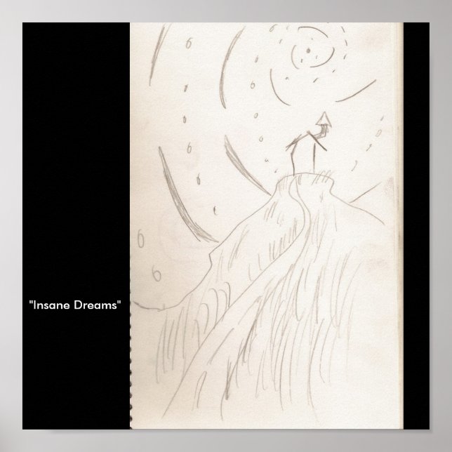 "Wahnsinnige Träume" Poster (Vorne)