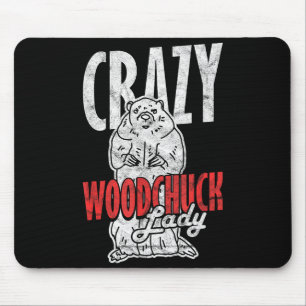 Wahnsinnige Waldmurmeltier-Dame _3 Mousepad