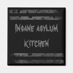 Wahnsinniger Asyl Halloween-Kühlschrankmagnet Magnet