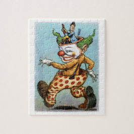 Wahnsinniges Clown-Roboter-Puzzlespiel
