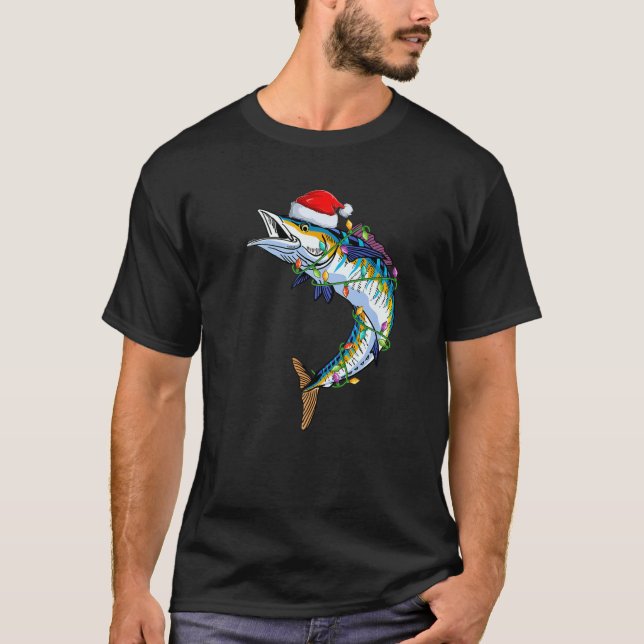 Wahoo Fish Lover Xmas Weihnachtsmannmütze Wahoo We T-Shirt (Vorderseite)