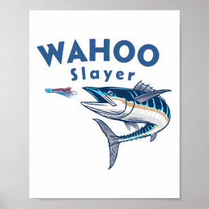 Wahoo Slayer Salzwasser-Angeln Wahoo Poster