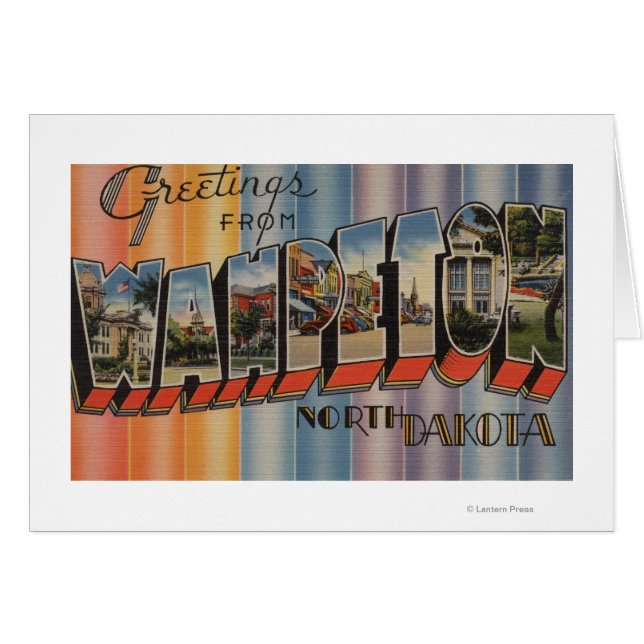 Wahpeton, North Dakota - Große Briefszenen (Vorderseite (Horizontal))
