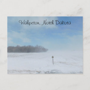 Wahpeton, North Dakota Snow Postkarte