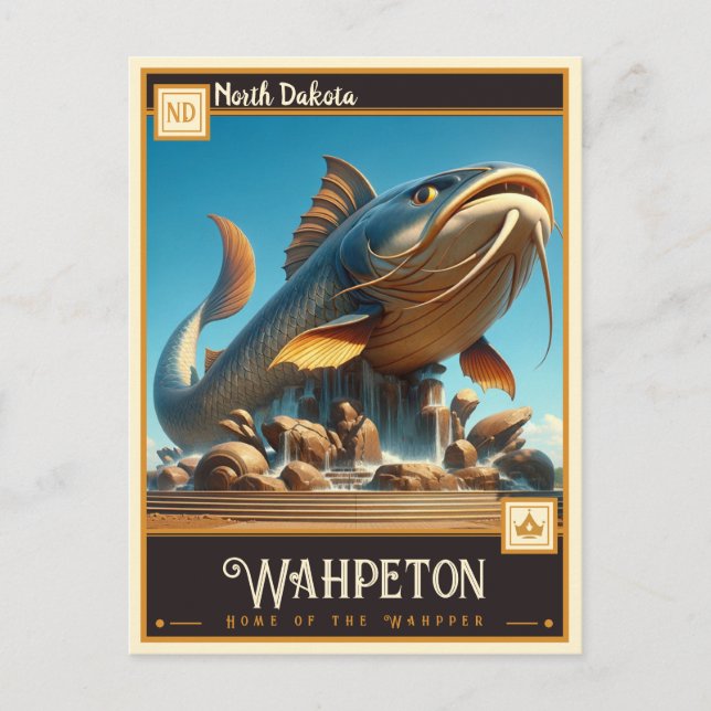Wahpeton, North Dakota | VINTAG Postkarte (Vorderseite)