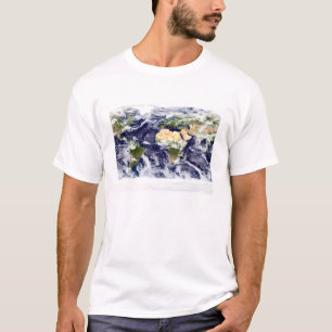 Wahr-Farbebild der gesamten Erde T-Shirt