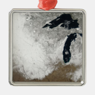 Wahr-Farbebild des Schnees Ornament Aus Metall