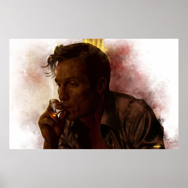 Wahre Detektivrost Cohle Poster (Vorne)