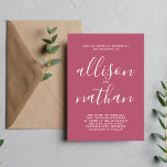 Wahre Einfachheit 1 Mehrfach-Script-Minimale Hochz Einladung<br><div class="desc">Diese einfache und wunderschöne Hochzeitseinladung ist perfekt für den Minimalisten in uns allen! Bitte kontaktieren Sie mich,  wenn Sie Hilfe bei der Anpassung des Textes dieser Hochzeitseinladung wünschen.</div>