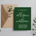 Wahre Einfachheit 1 Minimalistische Hochzeit auf E Einladung<br><div class="desc">Diese einfache und wunderschöne Hochzeitseinladung ist perfekt für den Minimalisten in uns allen! Bitte kontaktieren Sie mich,  wenn Sie Hilfe bei der Anpassung des Textes dieser Hochzeitseinladung wünschen.</div>