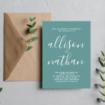 Wahre Einfachheit 1 Minimalistische Hochzeit bei E Einladung<br><div class="desc">Diese einfache und wunderschöne Hochzeitseinladung ist perfekt für den Minimalisten in uns allen! Bitte kontaktieren Sie mich,  wenn Sie Hilfe bei der Anpassung des Textes dieser Hochzeitseinladung wünschen.</div>