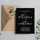 Wahre Einfachheit 1 Minimalistische Hochzeit Einladung<br><div class="desc">Diese einfache und wunderschöne Hochzeitseinladung ist perfekt für den Minimalisten in uns allen! Bitte kontaktieren Sie mich,  wenn Sie Hilfe bei der Anpassung des Textes dieser Hochzeitseinladung wünschen.</div>