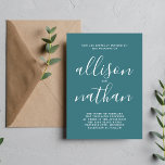 Wahre Einfachheit 1 Minimalistische Hochzeit im Go Einladung<br><div class="desc">Diese einfache und wunderschöne Hochzeitseinladung ist perfekt für den Minimalisten in uns allen! Bitte kontaktieren Sie mich,  wenn Sie Hilfe bei der Anpassung des Textes dieser Hochzeitseinladung wünschen.</div>