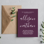 Wahre Einfachheit 1 Minimalistische Hochzeit mit D Einladung<br><div class="desc">Diese einfache und wunderschöne Hochzeitseinladung ist perfekt für den Minimalisten in uns allen! Bitte kontaktieren Sie mich,  wenn Sie Hilfe bei der Anpassung des Textes dieser Hochzeitseinladung wünschen.</div>